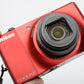 Nikon Coolpix S8000 14.2MP Digital Point&Shoot (Red) +8GB SD, batt+charger, Mint-