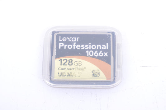 Lexar 128GB UDMA 7 1066X CF card in jewel case