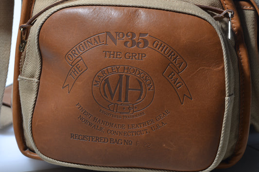 Ghurka Marley Hodgson No. 35 Grip Khaki Twill Large Camera Case Bag, Very clean!