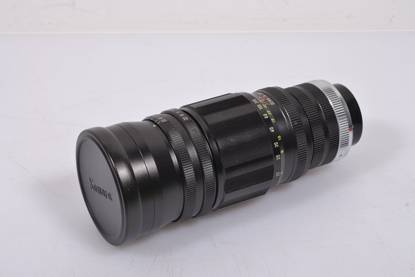 Sankyo Kohki Komura 200mm F3.5 Lens w/Exakta Mount, Case+caps, *Read