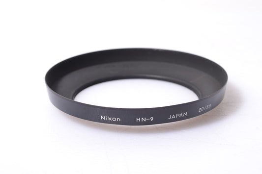 Nikon HN-9 HN9 metal lens hood for 20mm f3.5 lens, very clean