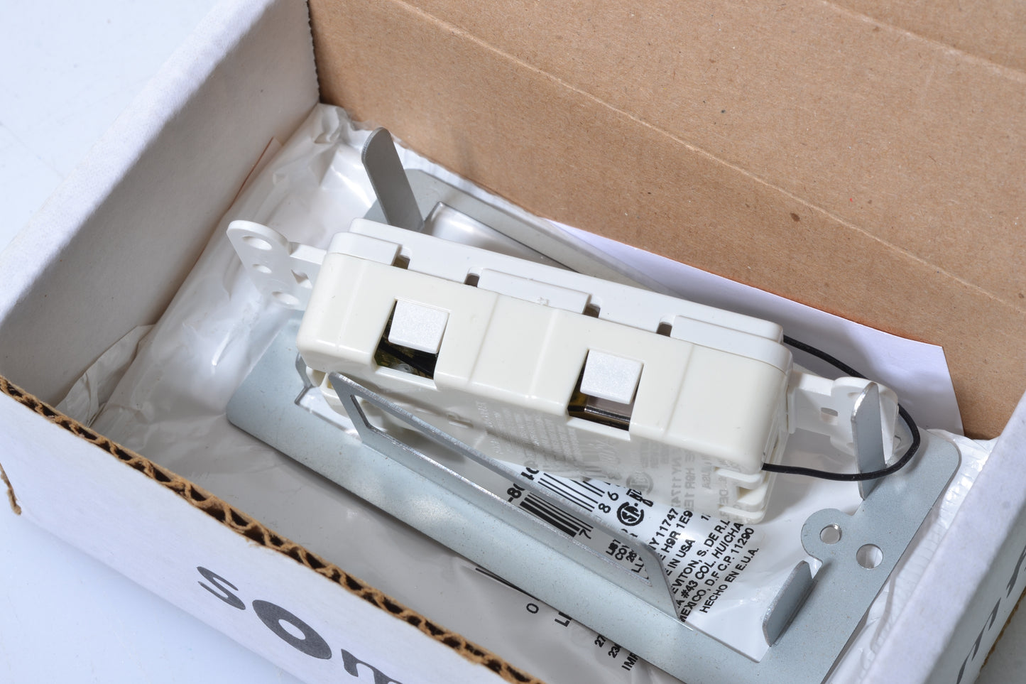 Somfy Decoflex Wirefree RTS Wall Switch, 5-Channel, White (1810813) NIB