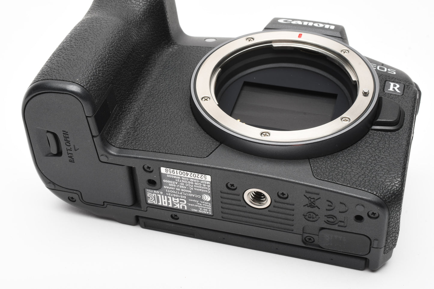 Canon EOS R Mirrorless body, batt, charger, strap, ≤2000 Acts!!