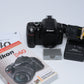 Nikon D40 DSLR body, batt+charger+book, ONLY 2421 Acts!! Mint-