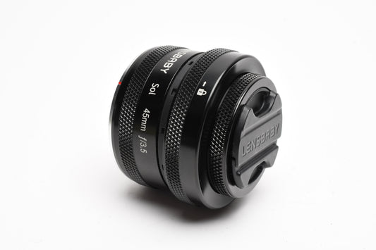 Lensbaby Sol 45mm f3.5 Lens, Fujifilm X-Mount, Clean, tested