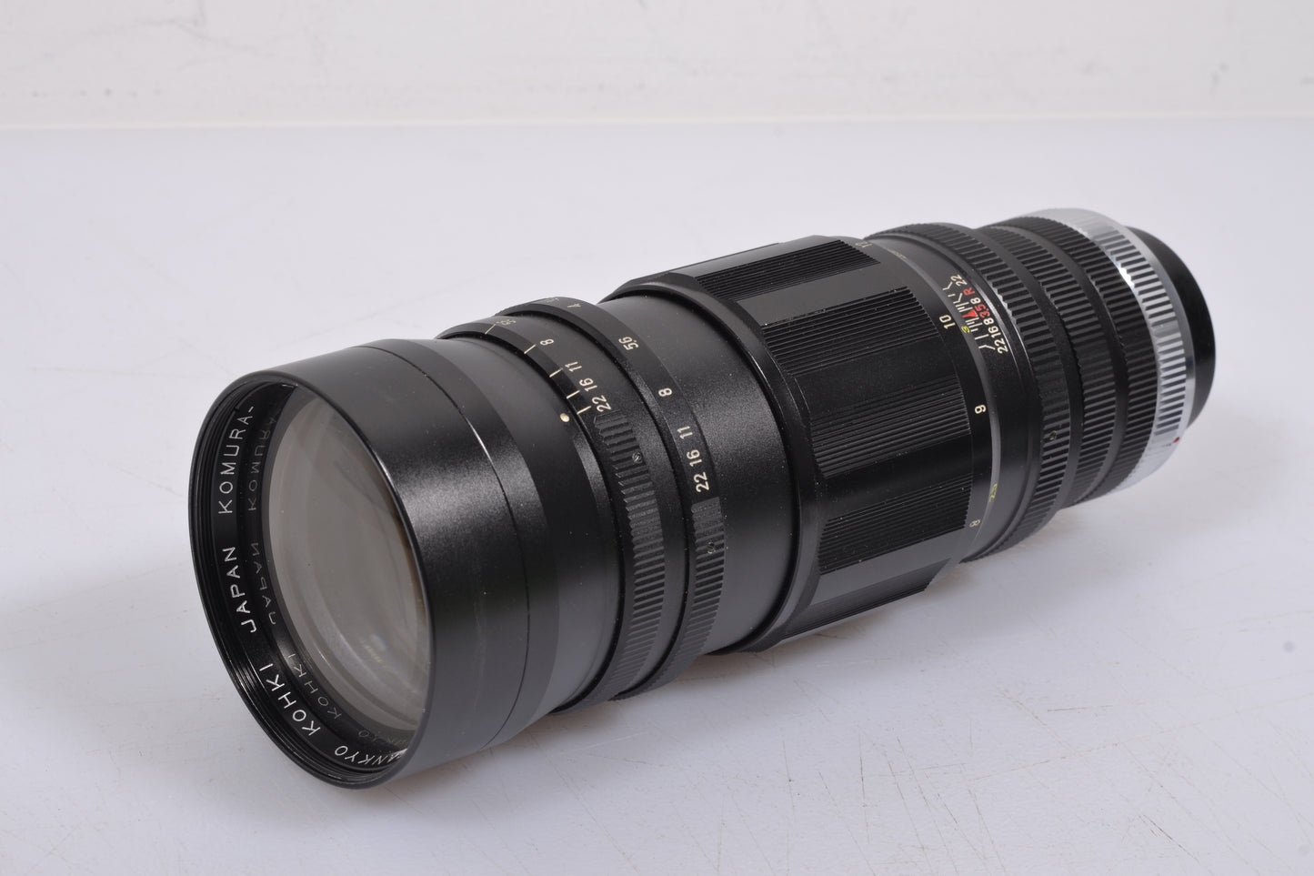 Sankyo Kohki Komura 200mm F3.5 Lens w/Exakta Mount, Case+caps, *Read