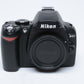 Nikon D40 DSLR body, batt+charger+book, ONLY 2421 Acts!! Mint-