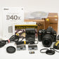 Nikon D40X body w/Nikkor 18-55mm f3.5-5.6 G ED II, Boxed, 2batts, Only 12K acts