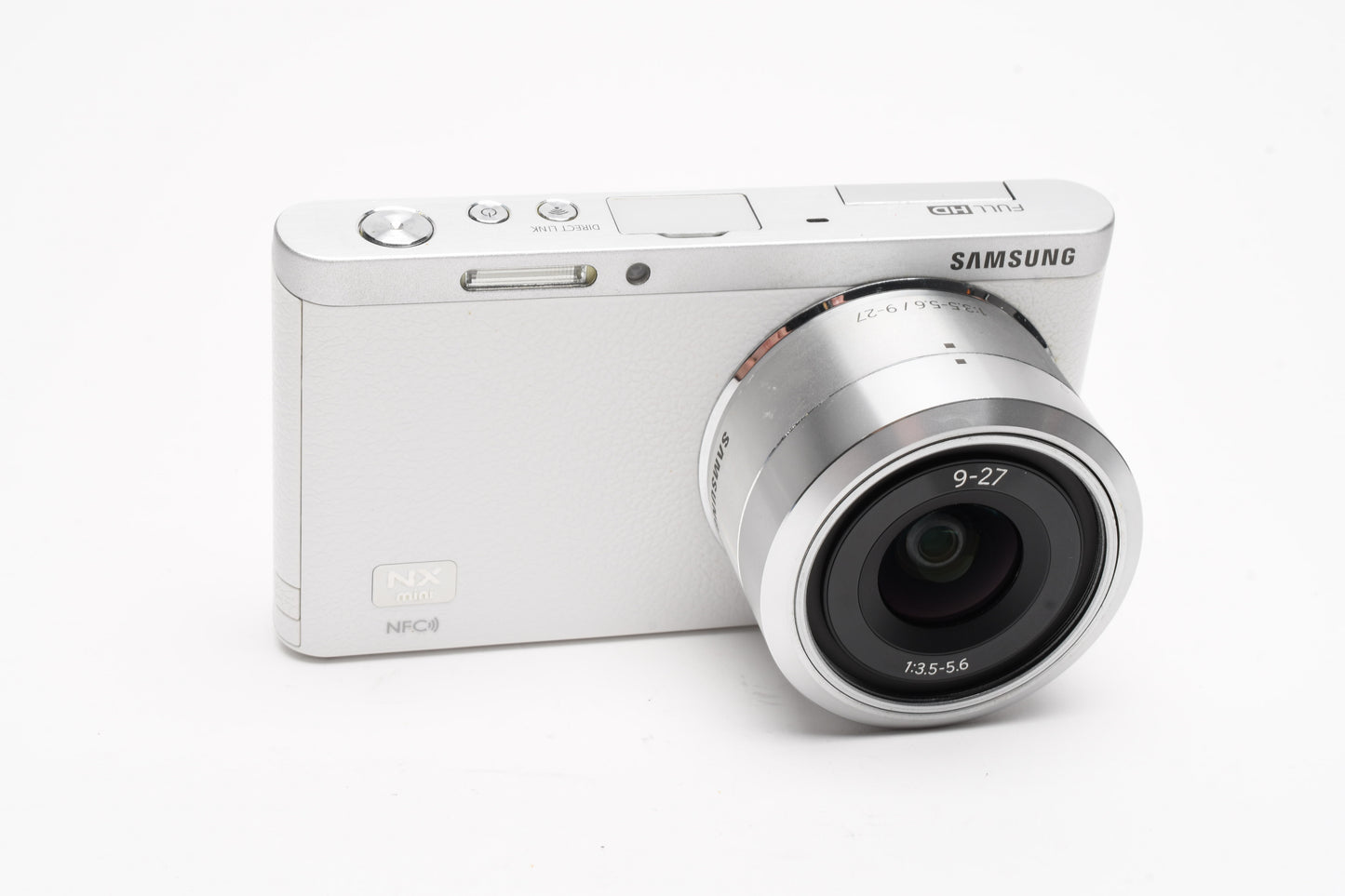 Samsung NX Mini 20.5MP Digital Point&Shoot W/9-27mm Lens + Flash  (white) Mint-