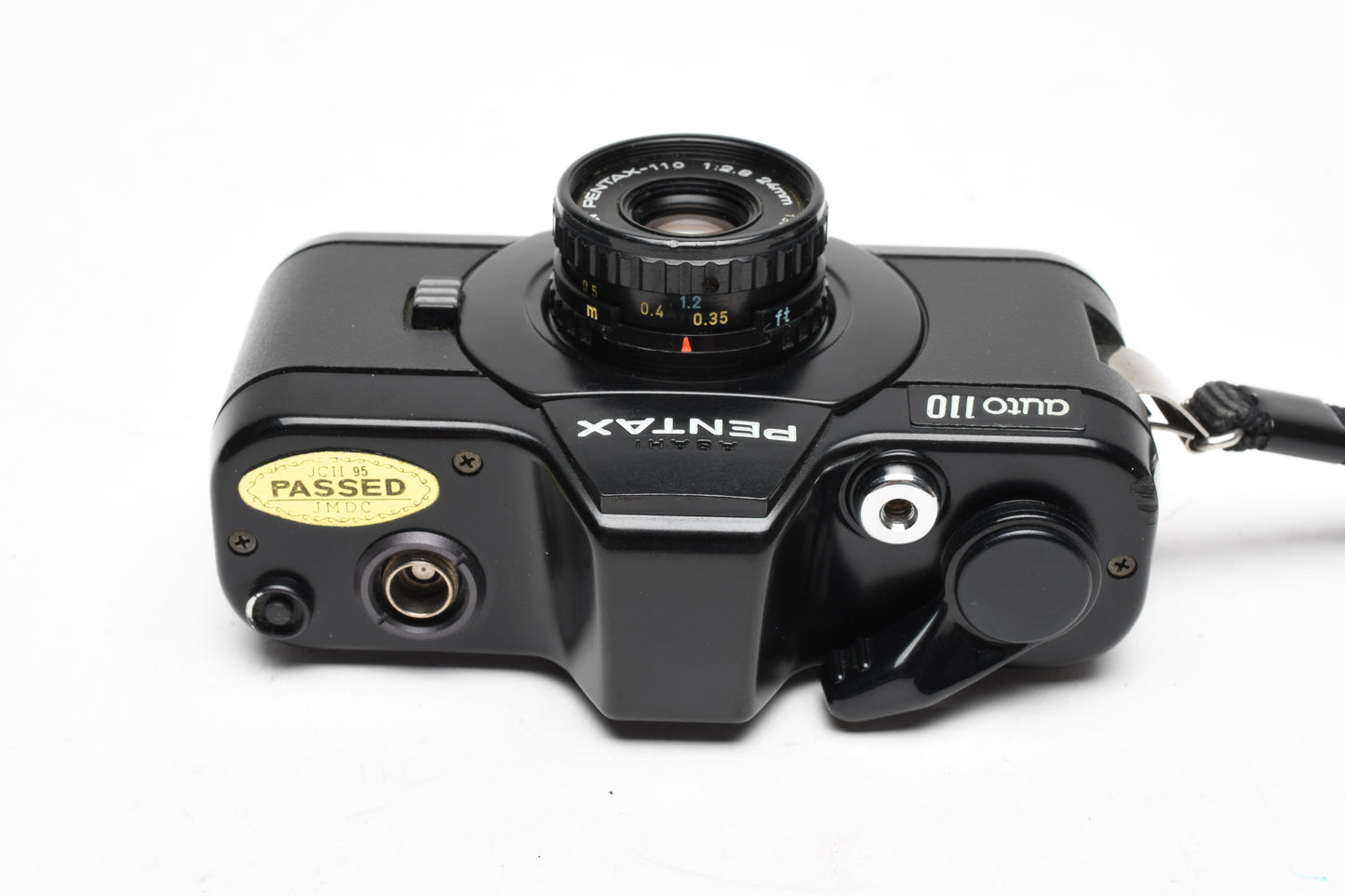 Pentax Auto 110 w/24mm f2.8, case, wrist strap, Tested