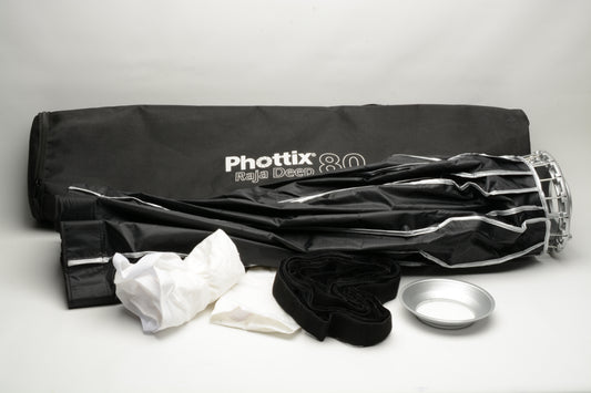 Phottix Raja Quick-Folding Deep Softbox 80cm, Very clean, barely used