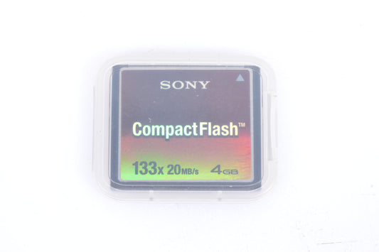 Sony 4GB CF Compact Flash Card 133x 20MB/s Speed in Jewel Case