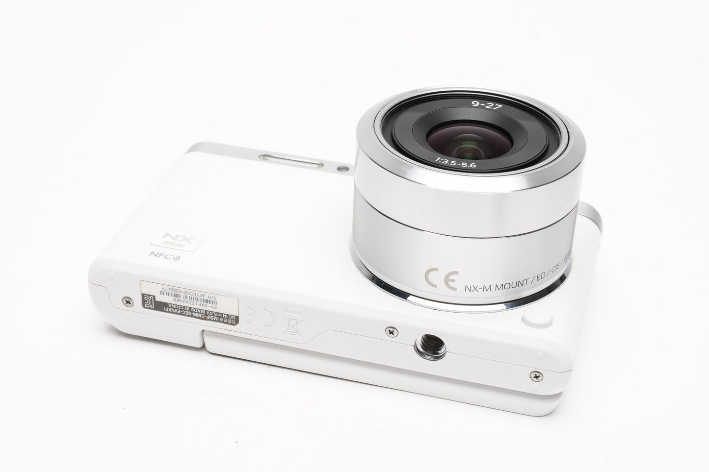 Samsung NX Mini 20.5MP Digital Point&Shoot W/9-27mm Lens + Flash  (white) Mint-