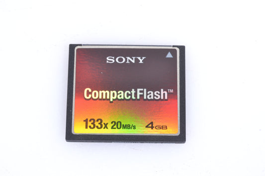 Sony 4GB CF Compact Flash Card 133x 20MB/s Speed in Jewel Case