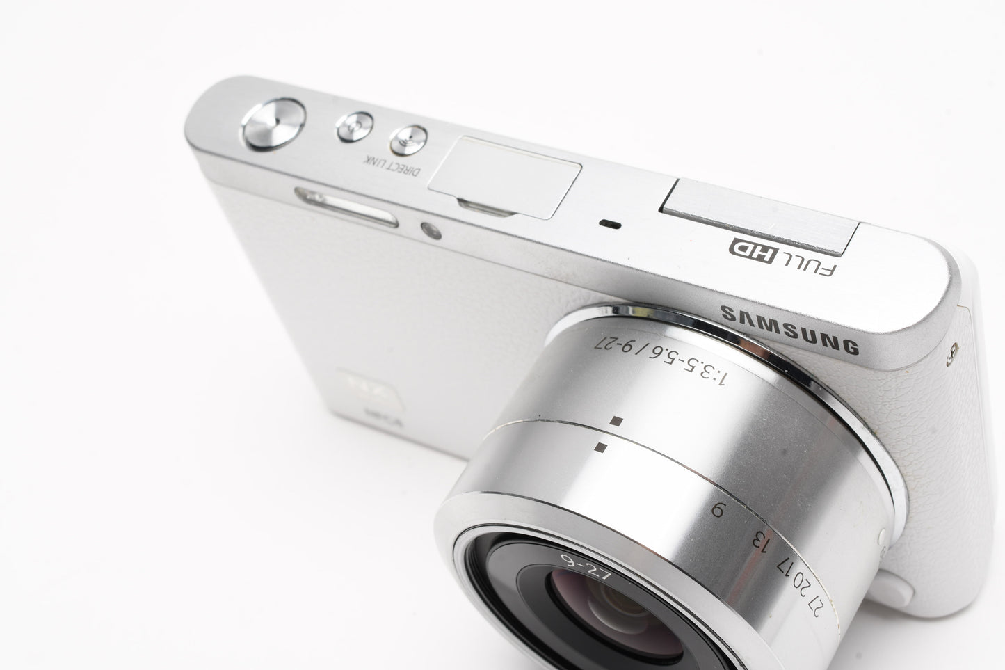 Samsung NX Mini 20.5MP Digital Point&Shoot W/9-27mm Lens + Flash  (white) Mint-