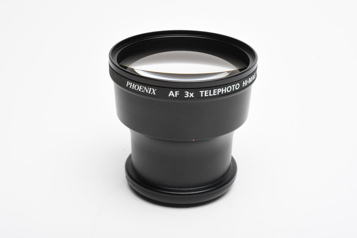 Phoenix AF 3X Telephoto HI-MAG Video Converter 46mm w/Caps