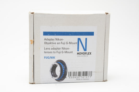Novoflex Nikon F Lens to Fujifilm G-Mount Camera Adapter - Mint-