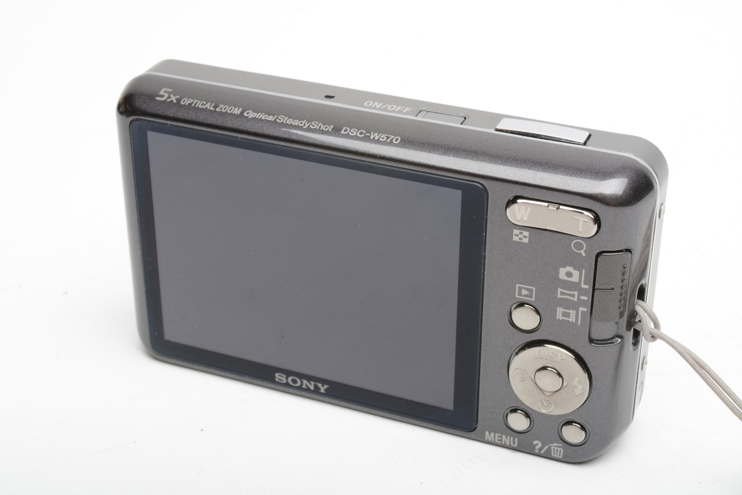 Sony Cybershot DSC-W570 16.1MP Digital Point&Shoot camera (Silver), 2 batts, Mint-