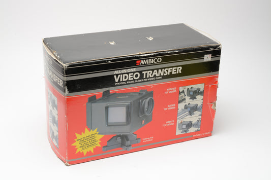 Ambico AC Video / Digital transfer system movies, slides to video/digital - Tested