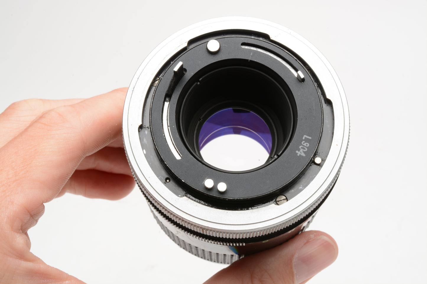 Canon FD 135mm f3.5 Portrait lens, caps, Chrome Nose, Good!