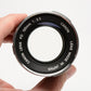 Canon FD 135mm f3.5 Portrait lens, caps, Chrome Nose, Good!