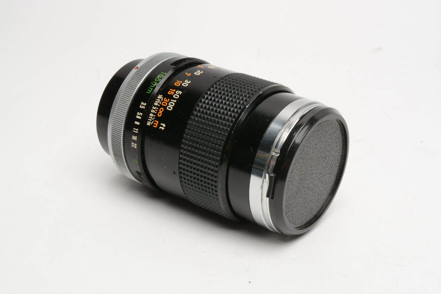 Canon FD 135mm f3.5 Portrait lens, caps, Chrome Nose, Good!