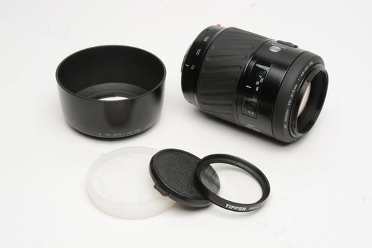Minolta Maxxum AF Zoom 70-210mm f4.5-5.6 lens, UV, hood, Good, Clean