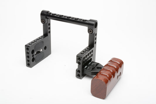 Camvate DSLR camera cage with wood grip Sony, Panasonic ++ Nice