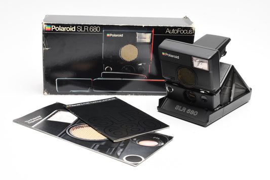 Polaroid SLR 680 AF folding land camera (600 film) Boxed, Great!