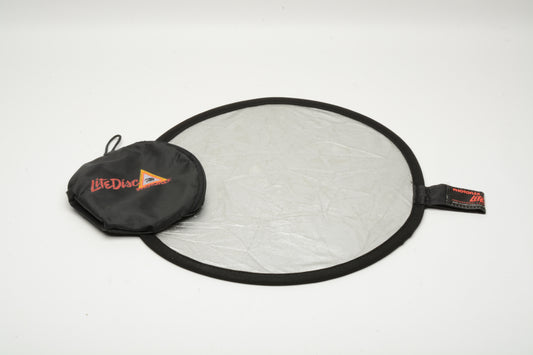 Set of 3 Photoflex 12" Lite Disc reflectors / diffusers white / gold / black