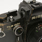 Ricoh TLS 401 35mm Black SLR w/Rikenon 55mm f1.4 lens, New seals, works great