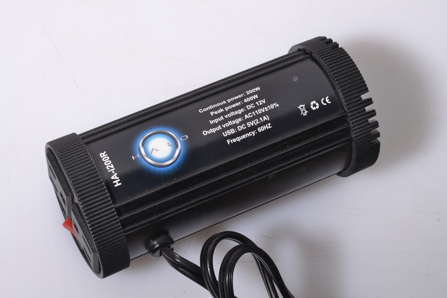 Halo HA-i200R Cup Power Inverter, 200-watt, Tested, Great