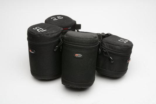 Lowepro 2" clip-on lens / camera belt w/4X lens cases, nice quality