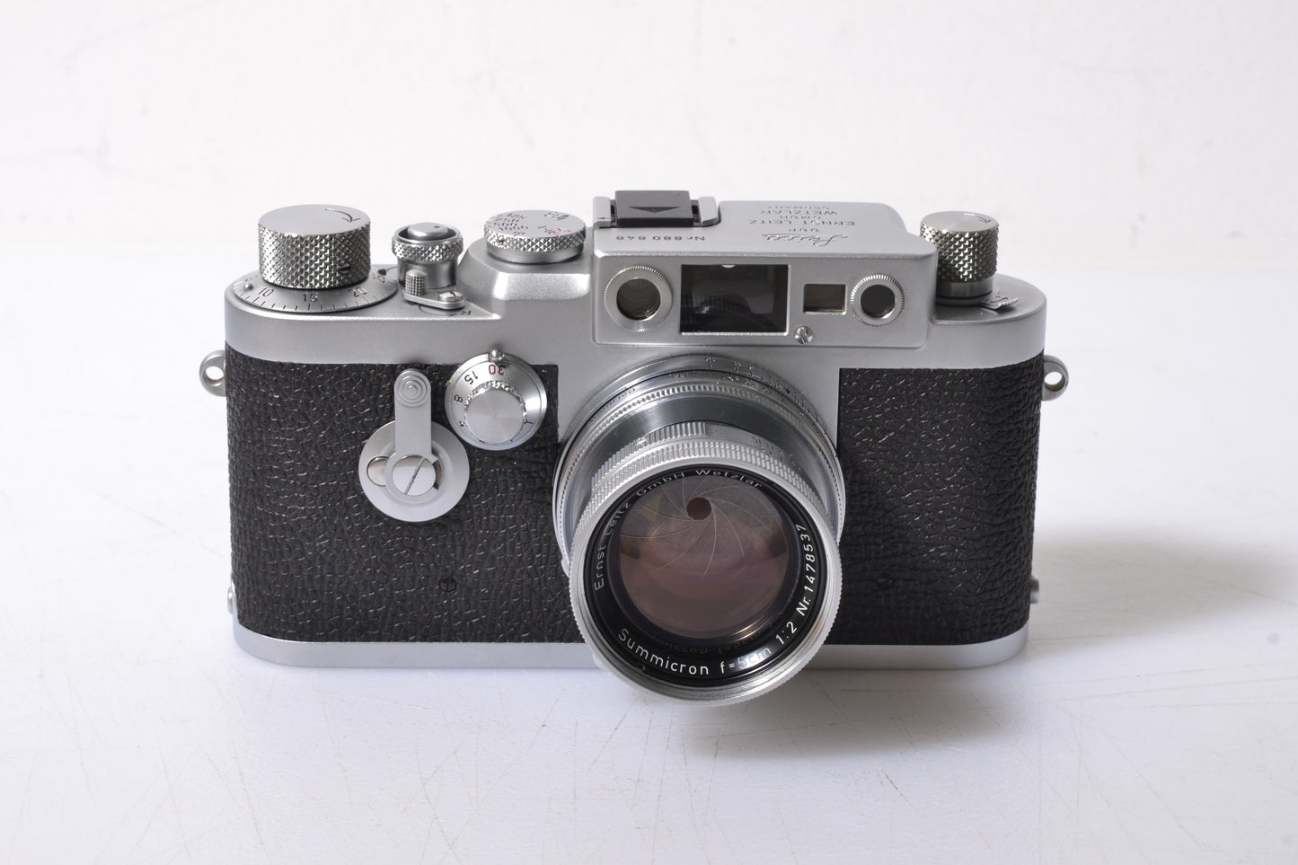 Leica IIIG w/Summicron 50mm f2 Collapsible lens, cap, Fully CLA'd, Gorgeous! Mint-