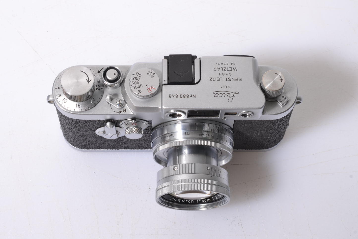 Leica IIIG w/Summicron 50mm f2 Collapsible lens, cap, Fully CLA'd, Gorgeous! Mint-