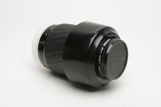 Minolta Maxxum AF Zoom 70-210mm f4.5-5.6 lens, UV, hood, Good, Clean
