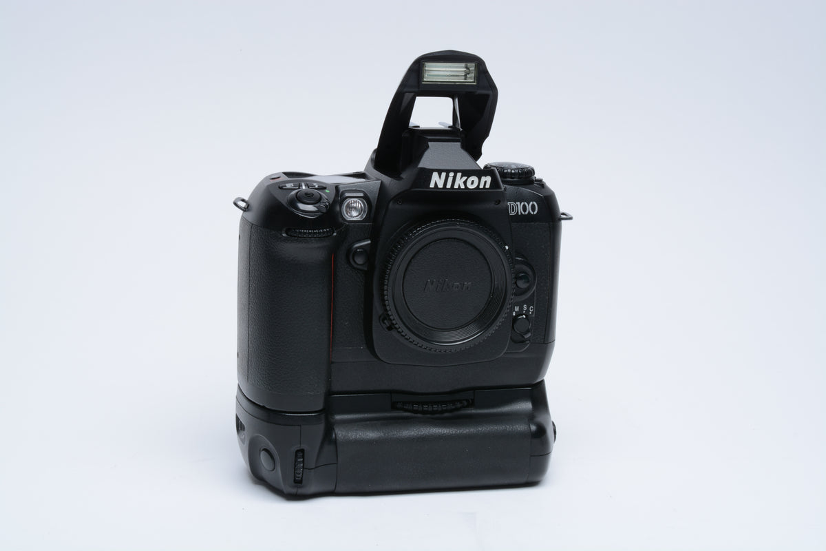 Nikon D100 DSLR w/ MB-D100 Grip, 2x Batts, Manual, Charger, 2GB CF, Strap++