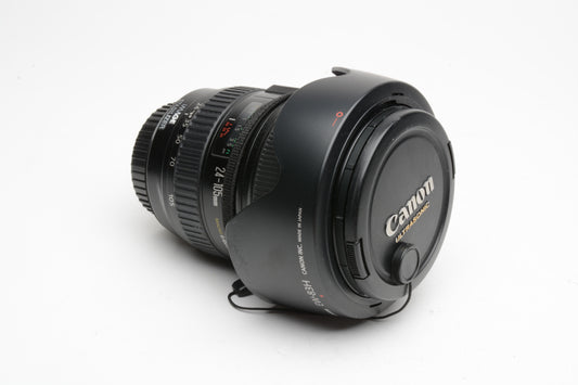 Canon EF 24-105mm f4L IS USM Zoom Lens, Caps, Hood, Pouch + UV filter