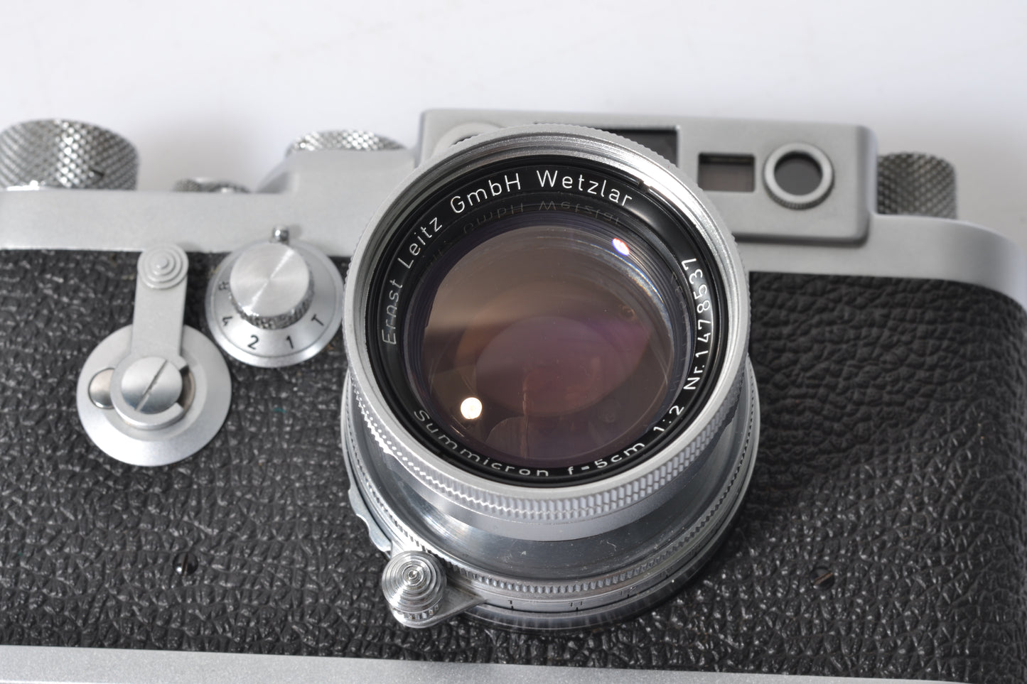 Leica IIIG w/Summicron 50mm f2 Collapsible lens, cap, Fully CLA'd, Gorgeous! Mint-