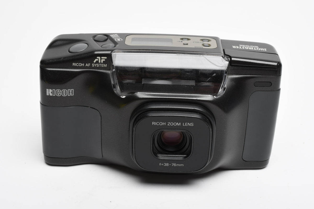 Ricoh Shotmaster Zoom 35mm Point&Shoot w/38-76mm Zoom Lens, Strap, Nice!