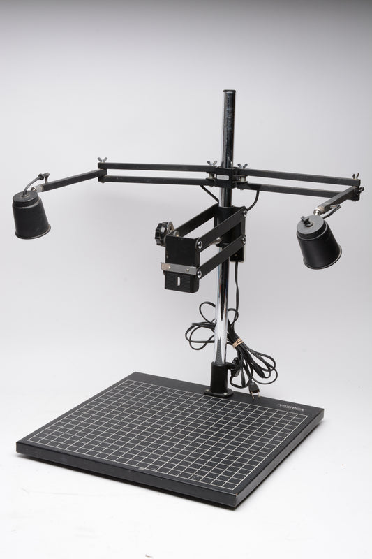 Yashica Copy stand w/lights and grid base, Very nice