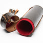 Accura brown hard lens case ~10x3", Nice and clean