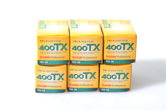 6X Rolls Kodak TMAX TMY 400ASA 135-36 B&W 35mm Film, Expires 02/2025 to 05/2025