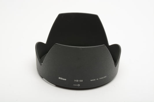 Nikon HB-58 Bayonet Lens Hood for 18-300mm f3.5-5.6G ED VR, Clean
