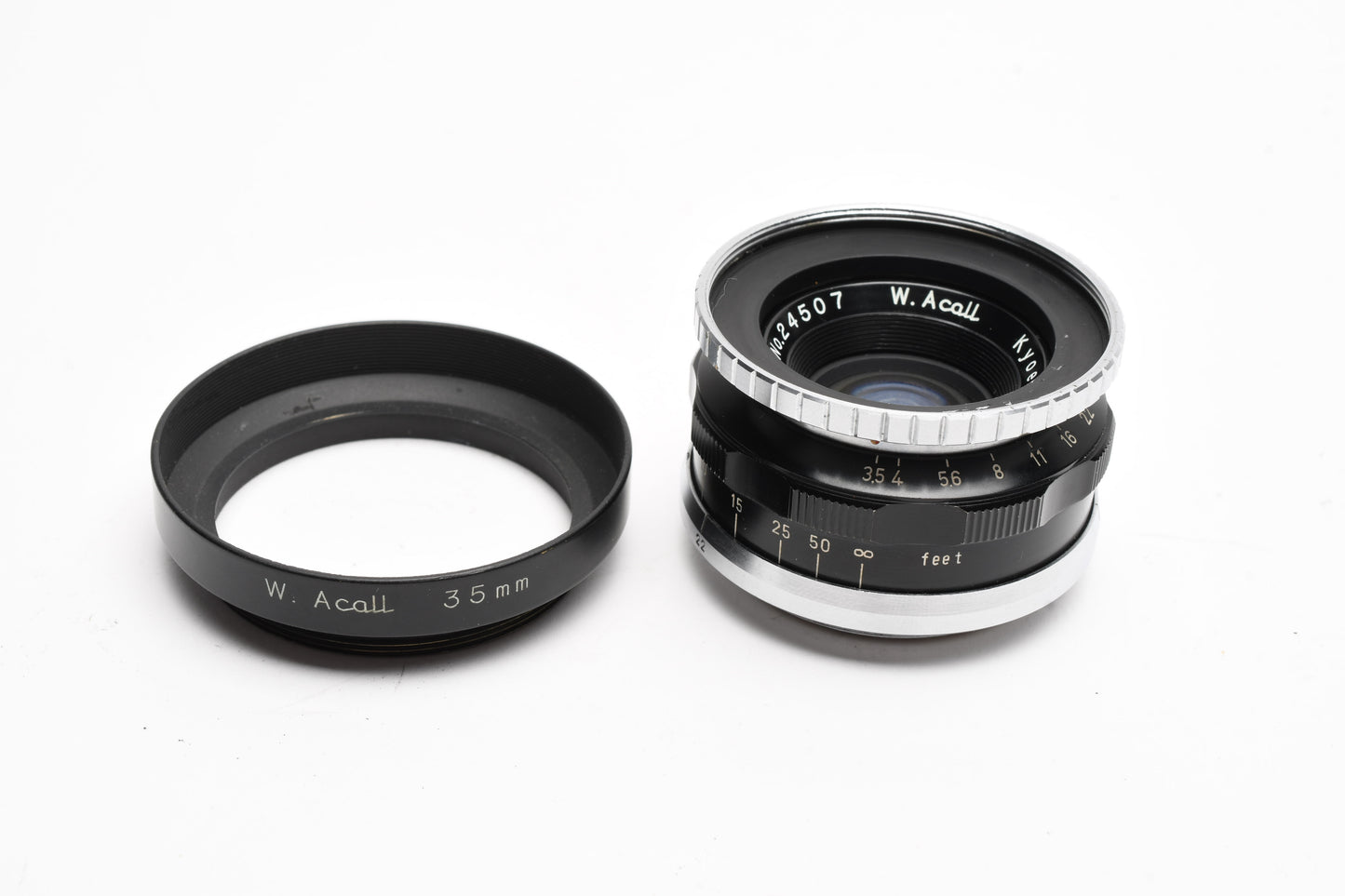 Kyoei (Acall, Kuribayashi Orikkor) LTM M39 Mount 35mm F3.5 lens + Hood, Great!