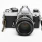 Nikon FM Chrome Body 35mm SLR w/50mm f1.8 lens, New seals, Tested, Great!