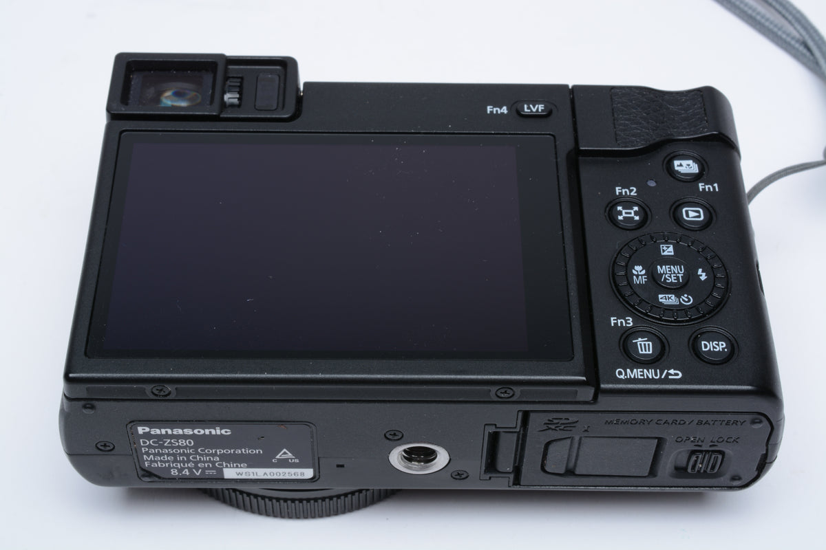 Panasonic Lumix DC-ZS80 20.3MP Digital Point&Shoot, 2Batts, Mint-