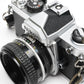 Nikon FM Chrome Body 35mm SLR w/50mm f1.8 lens, New seals, Tested, Great!