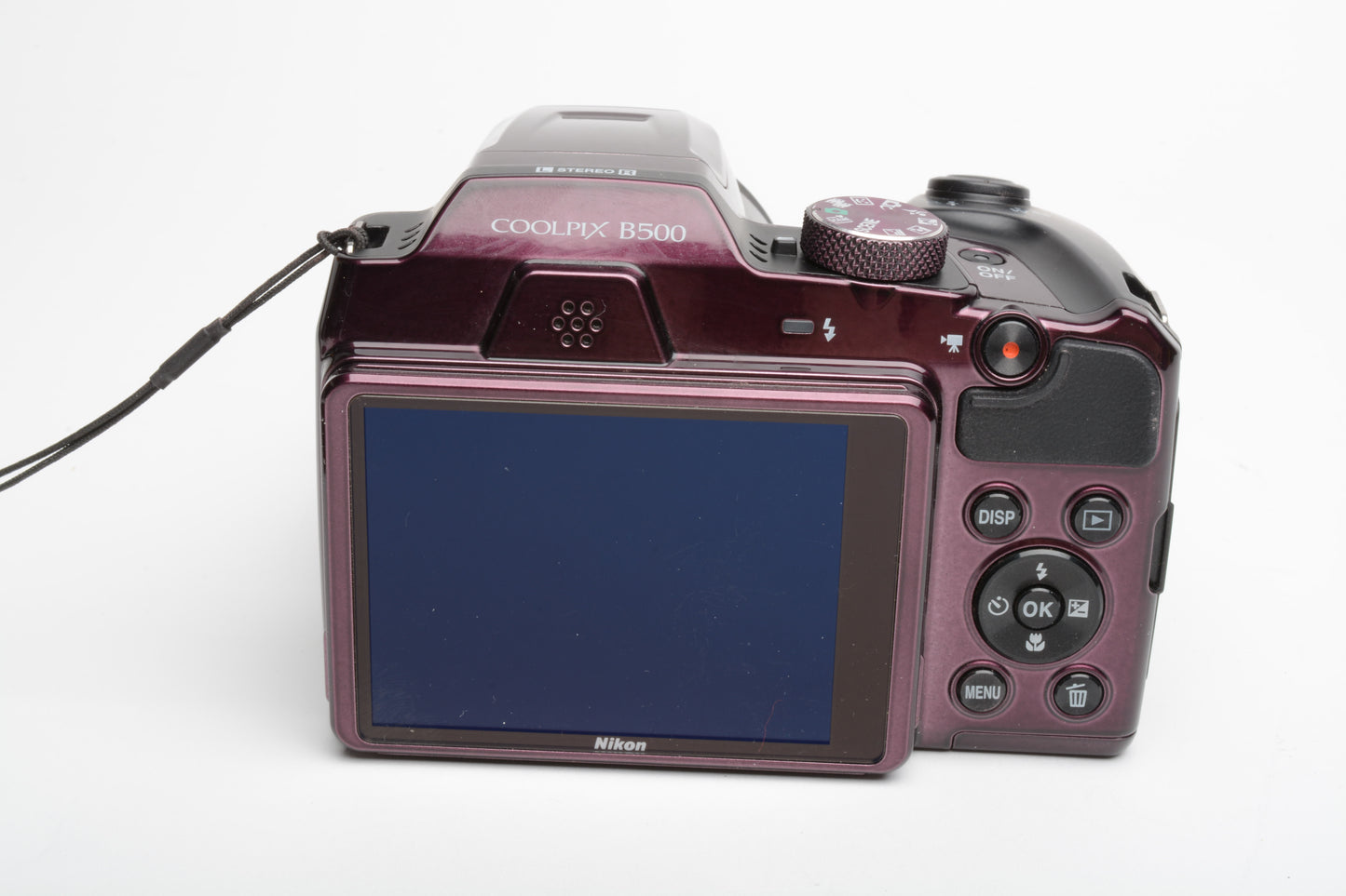 Nikon Coolpix B500 16MP Digital Point&Shoot Camera w/40x Zoom (Plum), Tested