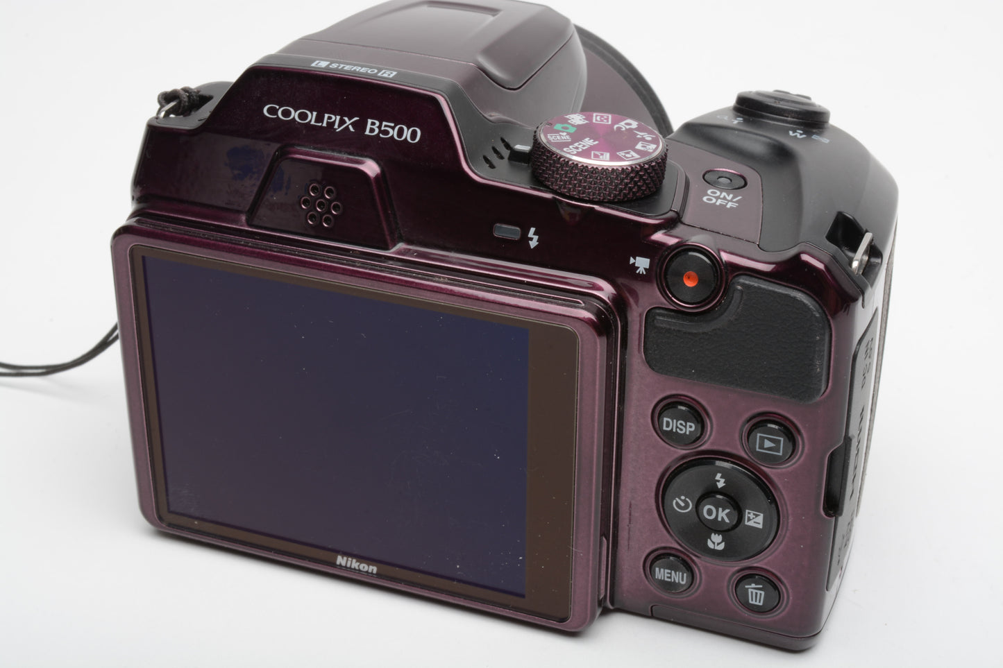 Nikon Coolpix B500 16MP Digital Point&Shoot Camera w/40x Zoom (Plum), Tested